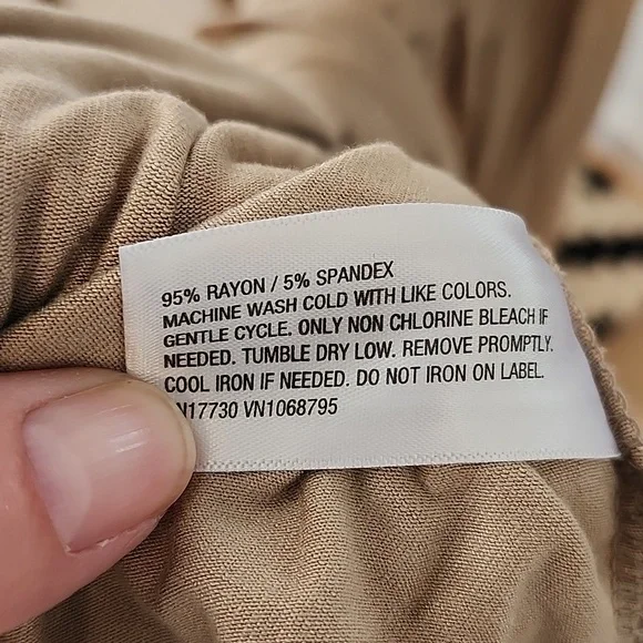 Tan Long Sleeve Dress, Xs - Picture 11 of 13